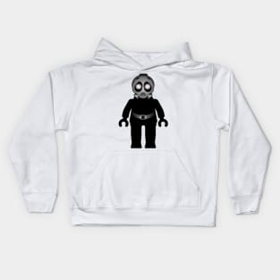 Zombie Apocalypse Hazmat Gas Mask Minifig Kids Hoodie